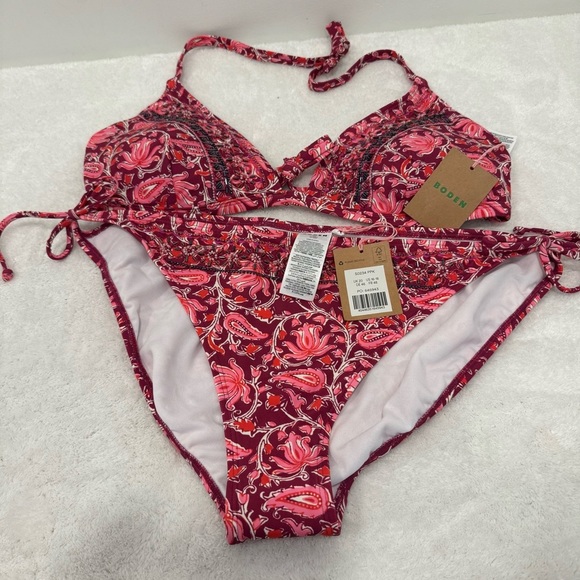 Boden Bead Embellished Bikini Top set size 14 bik 16 - Picture 5 of 14